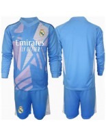 Real Madrid Keeper Hjemmedraktsett Barn 2024-25 Lange ermer (+ bukser)